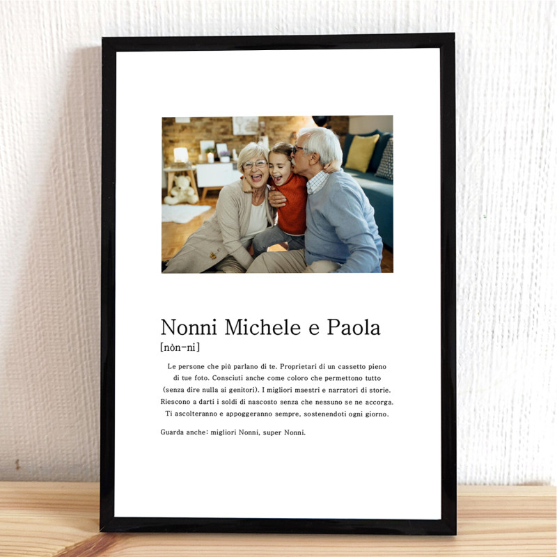Cornice con Foto Personalizzata - festa dei Nonni Cornice con Foto Personalizzata - festa dei Nonni
