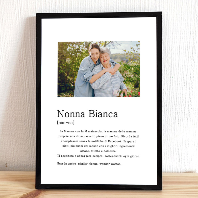 Cornice con Foto Personalizzata Nonna Cornice con Foto Personalizzata Nonna